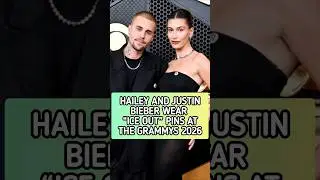 Haileyn& #JustinBieber Wear &ldquo;Ice Out&rdquo; Pins at the Grammys 2026 #GrammyAward #Haileybieber #Music