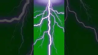 Purple-Tinted Lightning Strike Green Screen Effect
