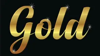 How to make Golden Text effects with embossing effects in corel draw