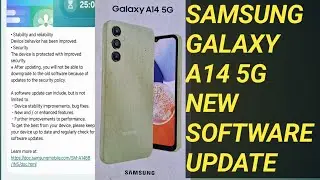 Samsung galaxy A14 5g new software update December 2025 ✨🔥