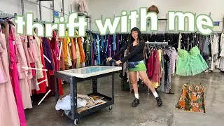 THRIFT WITH ME // the skirt section was HEAVEN on earth!!! (90s, Y2K, fairy)