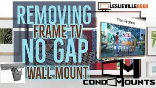 [X-RAY] - Как снять телевизор Samsung Frame с настенного крепления. Снятие телевизора с настенног...