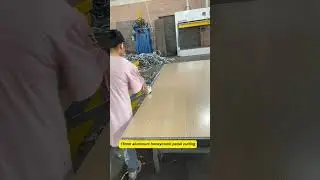 18mm aluminum honeycomb panel cutting #wall #aluminum #panel