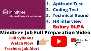 Mindtree Job Full Preparation / B.Tech Student career Guidance  #l&t #mindtree #freshers #b.tech