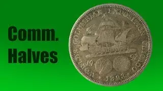 Commemorative halves + 1853 dime - gifts from my friend