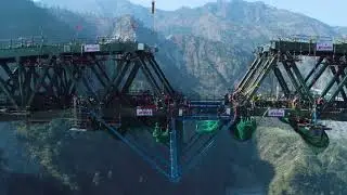 Watch World&rsquo;s Highest Rail Arch Bridge, Chenab Rail Bridge, Built on Chenab River #GoldenJoint