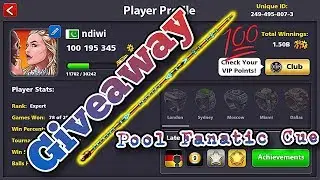 100M ACCOUNT+POOL FANATIC CUE| 8 BALL POOL GIVEAWAY|