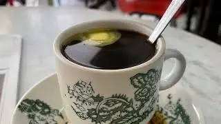 Must Try Coffee in Kuching | Opium Coffee at Hiap Hak Tea Shop ｜古晋鸦片咖啡 Butter Coffee Kai Joo Street