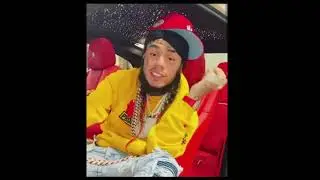 TEKASHI 6IX9INE IN THE LAMBO FLOSSING HIS NEW CHAINS