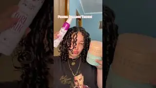 All you really need is this fenty curl cream 😍 #fentyhair #curlyhair #fingercoils #curlyhairroutine