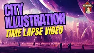Mad Hen Showcase - City Illustration Time Lapse Video