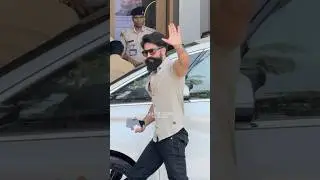 Rocking Star #Yash & #RadhikaPandit spotted at Mumbai Airport | Gulte