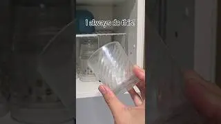 Make your cloudy glasses sparkle like new! #cleaning #lifehacks #glass