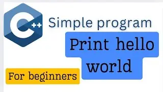 Hello world print in c++ || beginner for c++. #techprogram #c++program #helloworld