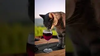 🐕🐈Cat&Dog Travel Diary-Visit Secret Vineyard In Italy,Cat Sipping Grape Juice Elegantly #vineyard
