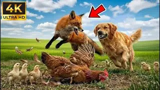 A Hero Dog Risks Everything to Save a Mother Hen From FOX!