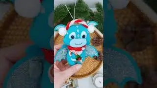 Дракон - символ 2024 года. Елочная игрушка, дракон из фетра от Felt Family.