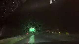 Heavy rain /road trip early morning going to Mackay Qld Australia