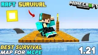 Raft survival map for minecraft pocket edition 1.21 | raft survival map for Mcpe 1.21.71+