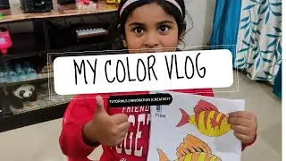 My First Color Vlog! 🎨 Coloring a Cute Fish 🐟 | Ishi Gupta DIY Clay Art
