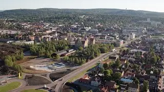 5080. Falun Drone Stock Footage Video