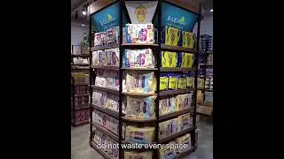 Column shelving to improve 95% space utilization
