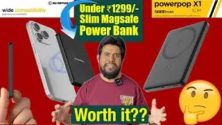 iPhone Battery Problem Solved? Slim MagSafe Power Bank @ ₹1200 for iPhone | Honest Review | AMTVPRO