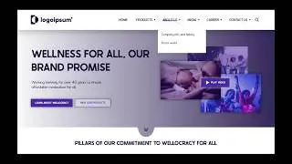 Pharmaceutical company website ui/ux design prototype