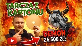 Kupiłem NAJTAŃSZĄ ukośnicę na rynku! Czy przetnę drewno KARTONOWĄ tarczą?