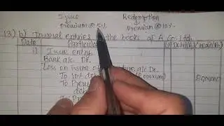 Accounting for debenture Solution - Class 12 || New Model question Set A