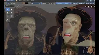 Bforartists Как сдедать покраску через stencil трафарет