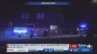 Woman and Child Shot in Saline County