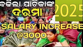 pachaka pachika salary increase l odisha govt increase salary of school cookers l today announced