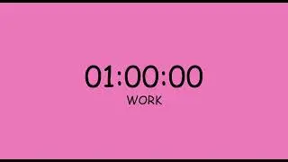 DO YOUR WORK! 1 Hour Pomodoro Deep Focus Silent Timer (No Distractions)