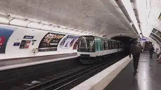 RATP - M&eacute;tro Ligne 7 bis - MF88 || Arriv&eacute;e et d&eacute;part &agrave; Jaur&egrave;s 