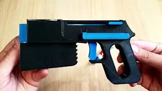 Rubber band launcher for 3D printing