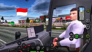 Bus Simulator Ultimate GAMEPLAY! Indonesia 🇮🇩 Surabaya to Medan en route. POV. ANDROID. Mercedes 🚍
