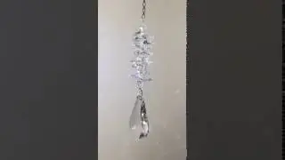 Crystal ornament 5-in made with Swarovski crystal prisms Clear crystal Bell Clear cascade