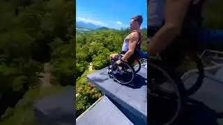 Wheelchair stunt 🤯😱