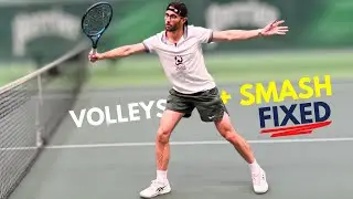 How to Hit Forehand & Backhand Volleys + Smash (Complete Net Game Guide)