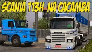 SCANIA 113H NA CAÇAMBA - MANIFESTAÇÃO NA RUA E MUITOS BURACOS - G27!!!