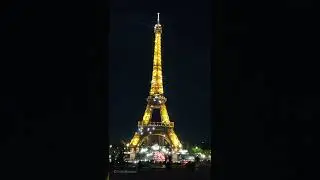 This is how Eiffel tower shines in dark #shorts