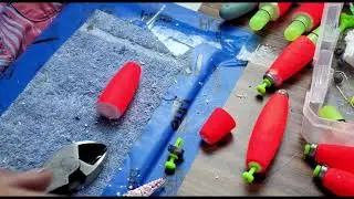 How to make  night fishing bobbers.
