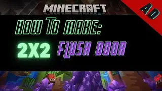 How to make - 2x2 Flush Door / Jeb door with Pressure Plates | Redstone | AD249