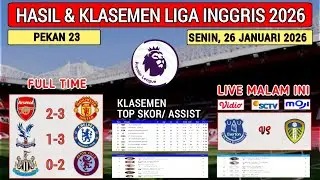 Hasil Liga Inggris Tadi Malam ~ ARSENAL vs MANCHESTER UNITED ~ EPL 2026 Pekan ke 23