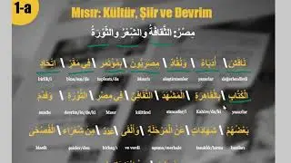 Basın Arapçası Dersleri 1 (Mısır: Kültür, Şiir ve Devrim)