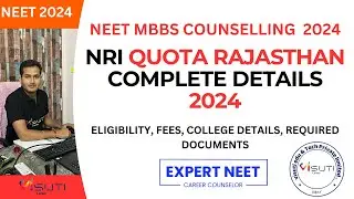 NRI Quota Rajasthan 2024♨️ complete details For admission |Fees , college, eligibility #neet2024