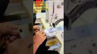 Drawstring edge bartack by this tools. and reduce your throughput time. #sewing #bartack #troughput