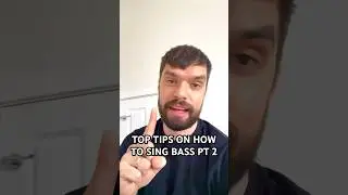 Best Tip To Become A Good Bass Singer Pt 2