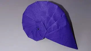 Origami Navel Shell # Paper folding # paper craft and art